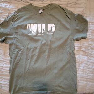 Gildan Green 'Wild' Graphic Tee